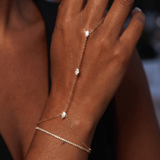 Marquise Trio Hand Chain
