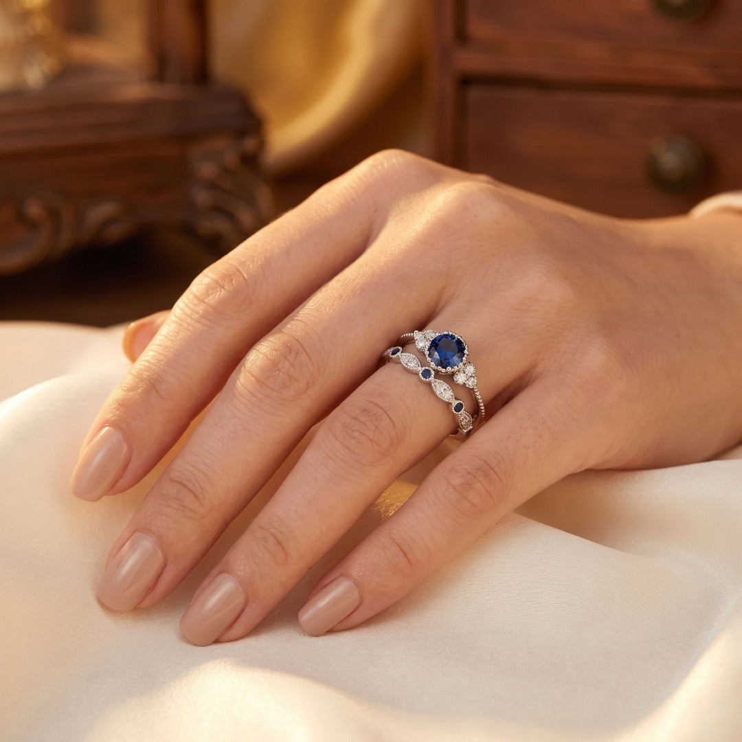Sapphire Bloom Ring