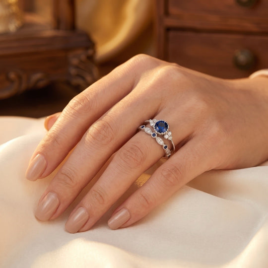 Sapphire Bloom Ring