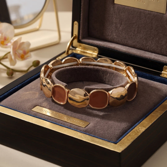 Golden Pebble Armband